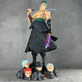Roronoa Zoro Figurine – 50cm Premium Collectible with 3 Katanas & 4 Interchangeable Heads