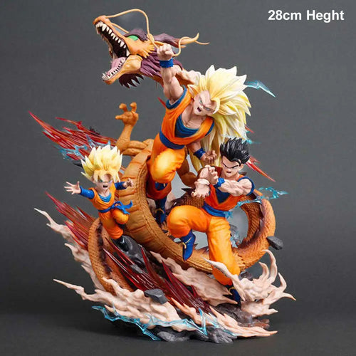 Dragon Fist Diorama – Super Saiyan 3 Goku, Gohan & Goten