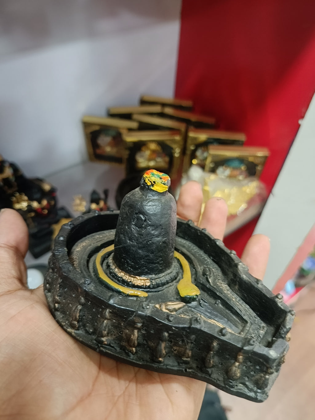 Shivling Statue – Tabletop Resin Idol