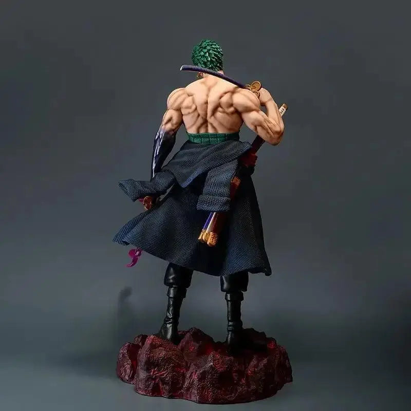 Roronoa Zoro Figurine – 50cm Premium Collectible with 3 Katanas & 4 Interchangeable Heads