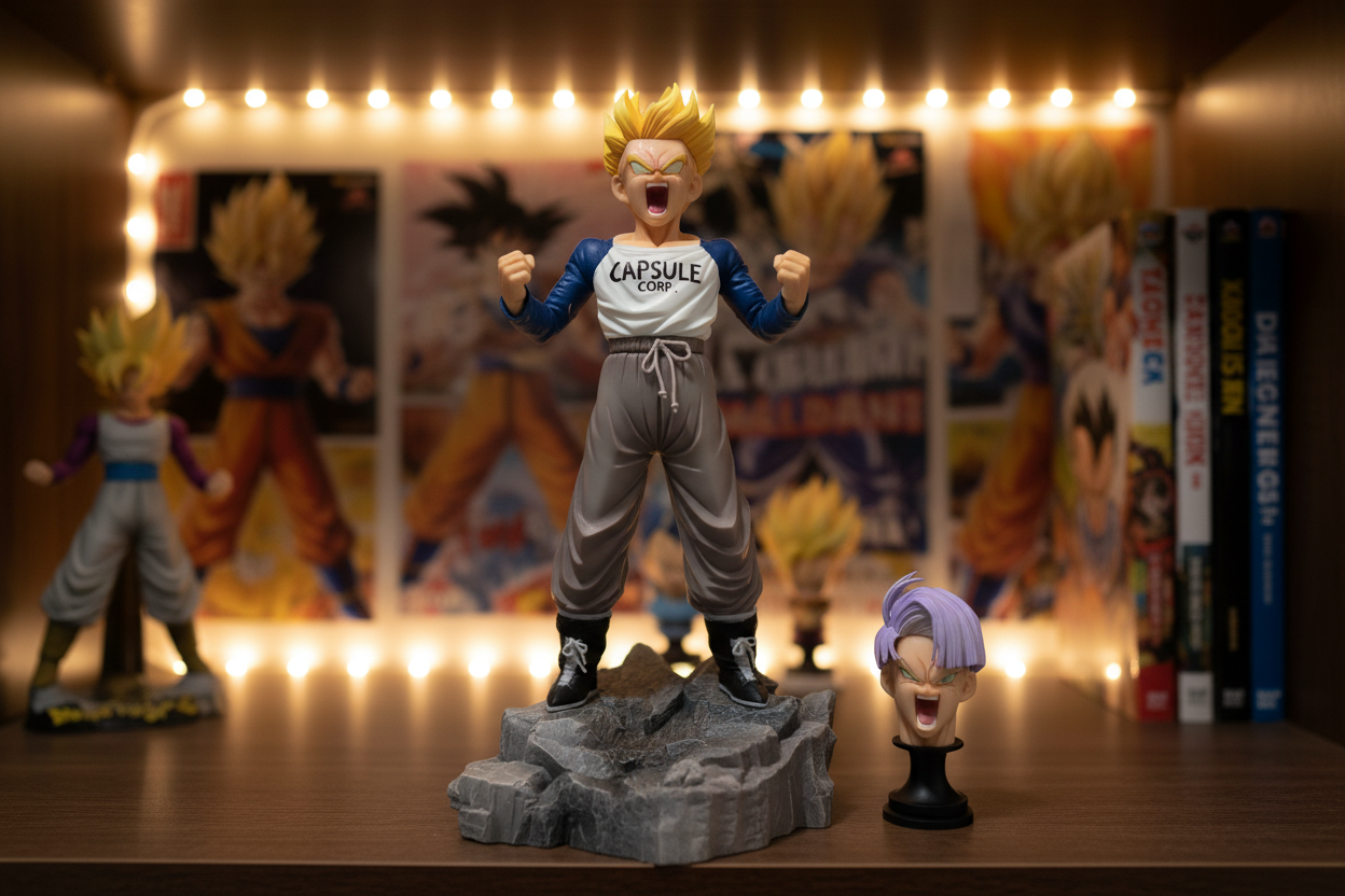 Young Trunks Super Saiyan Figurine - Lifestyle Collector's Room Display