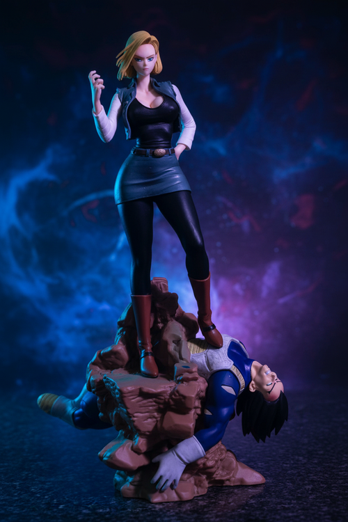 Android 18 Stepping on Vegeta - Cinematic Dark Lighting