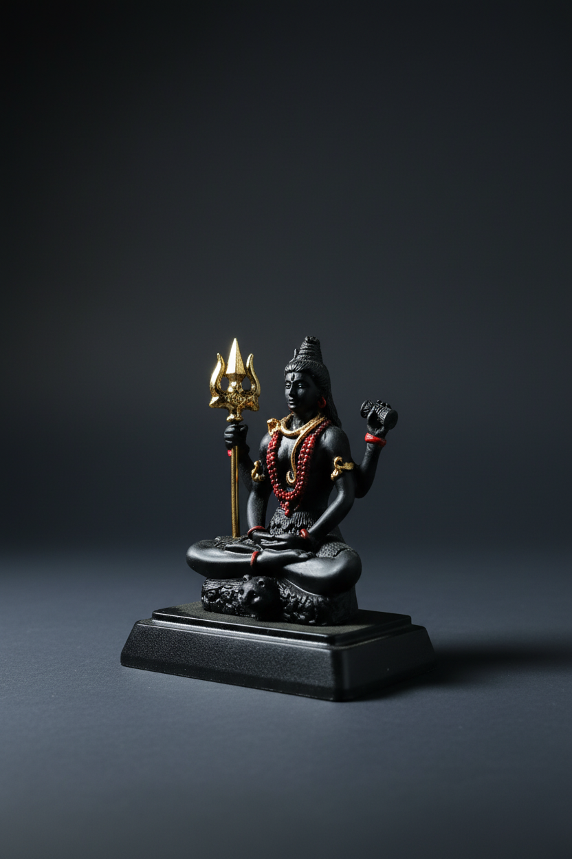 Shiv Ji Murti 10cm – Premium Studio Product Shot