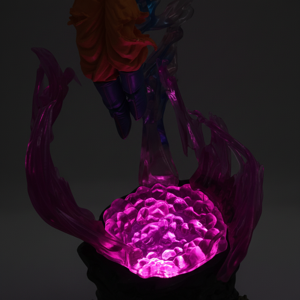 Ultra Instinct Goku LED Figurine - base detail close-up