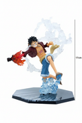 Luffy Punching Figure – White Background
