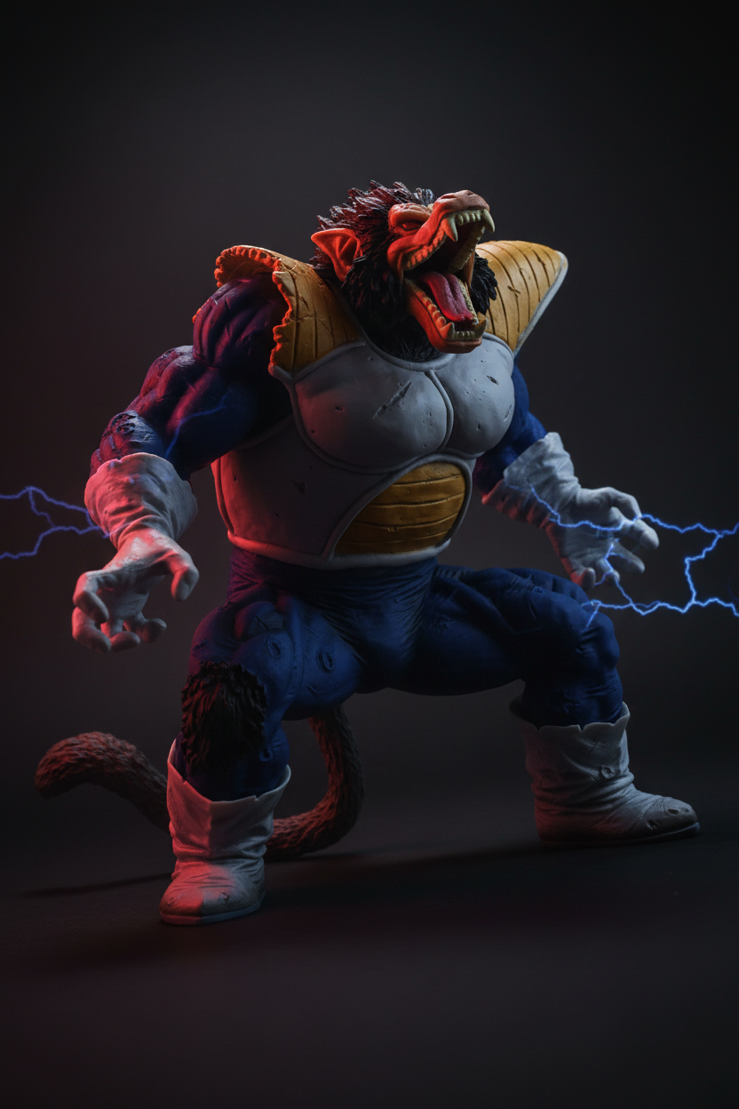 Vegeta Oozaru Figurine - Cinematic Dark Dramatic Lighting