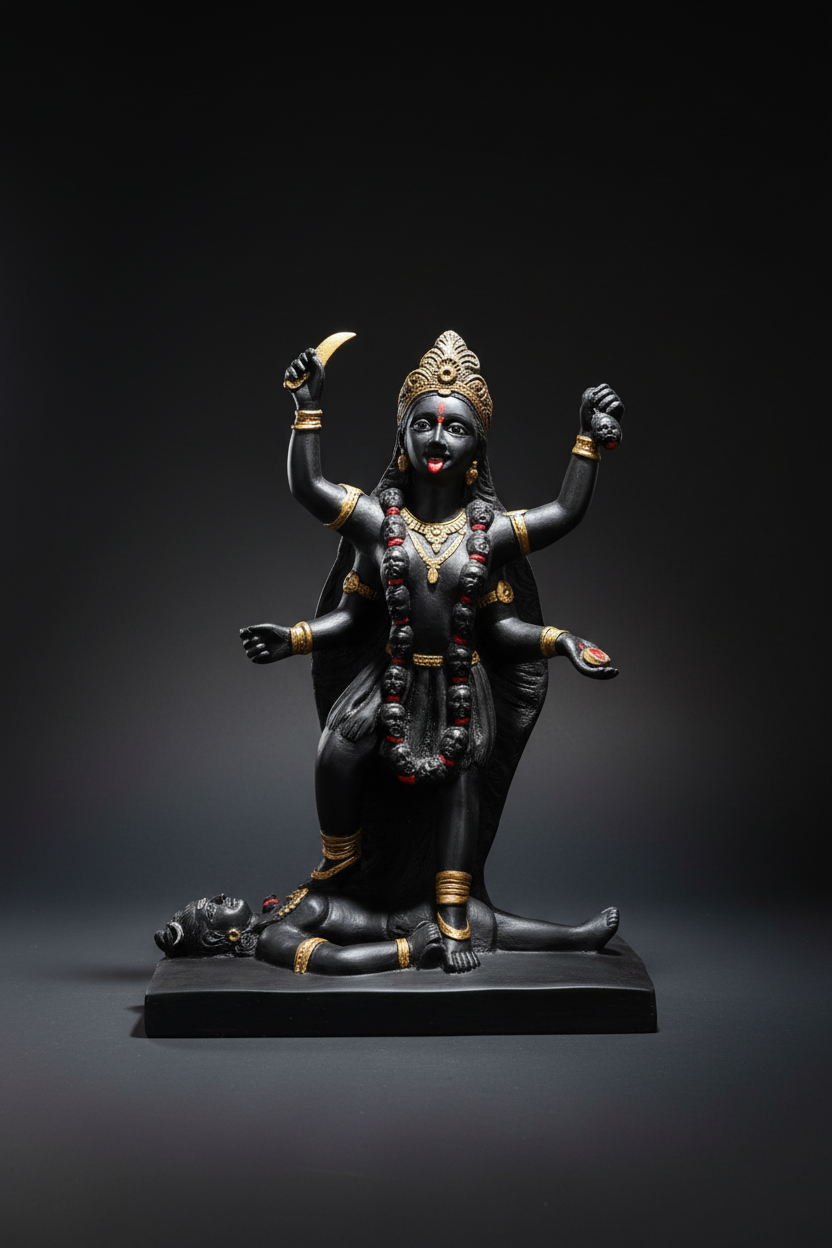 Maa Kaali Murti 40cm Marble Dust Statue